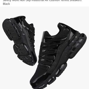 Steel Toe work Safety Black Air Cushion Sneakers